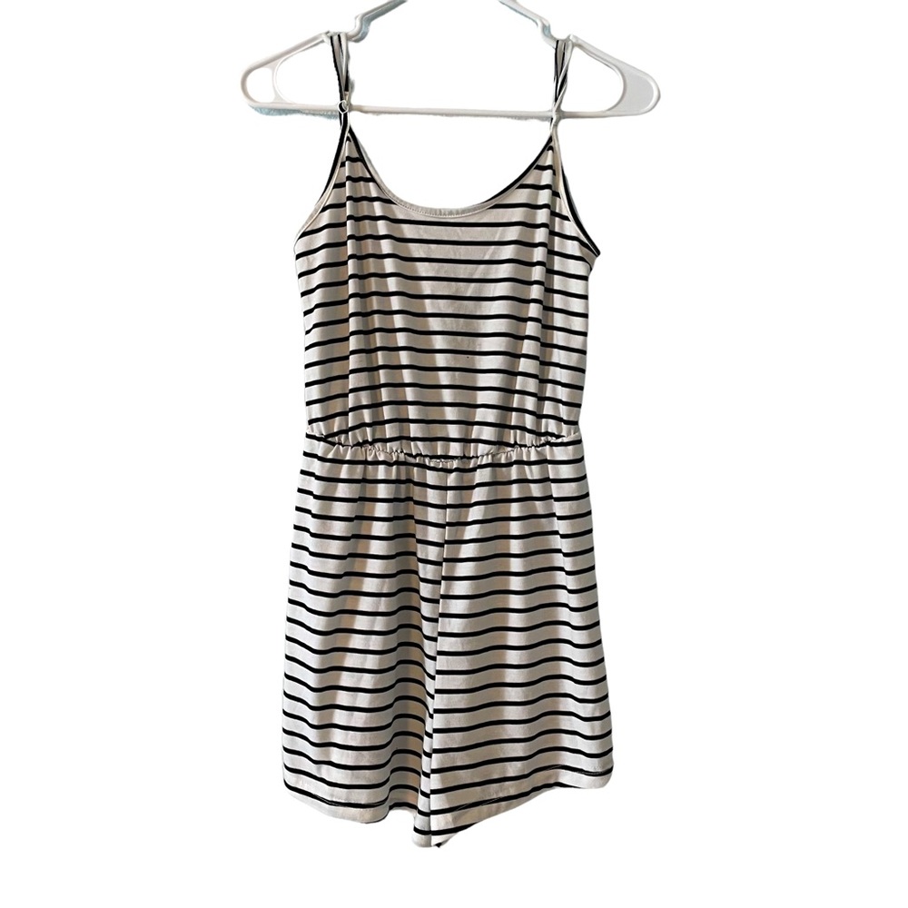 Black and white romper